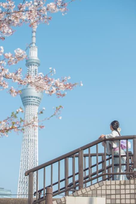 403 Oshiage Sta 3Mins Walk! Wi-Fi & Elevator 4Pax Tóquio Exterior foto